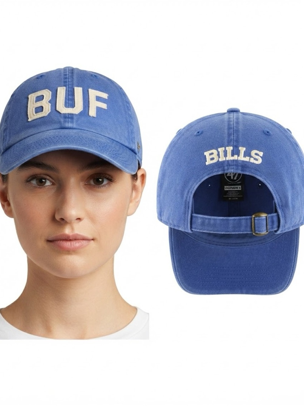 Buffalo Bills '47 Brand Royal Blue Washed Cotton Adjustable Dad Hat